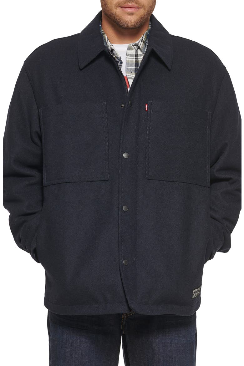 Levi’s® Modern Shirt Jacket, Main, color, NAVY