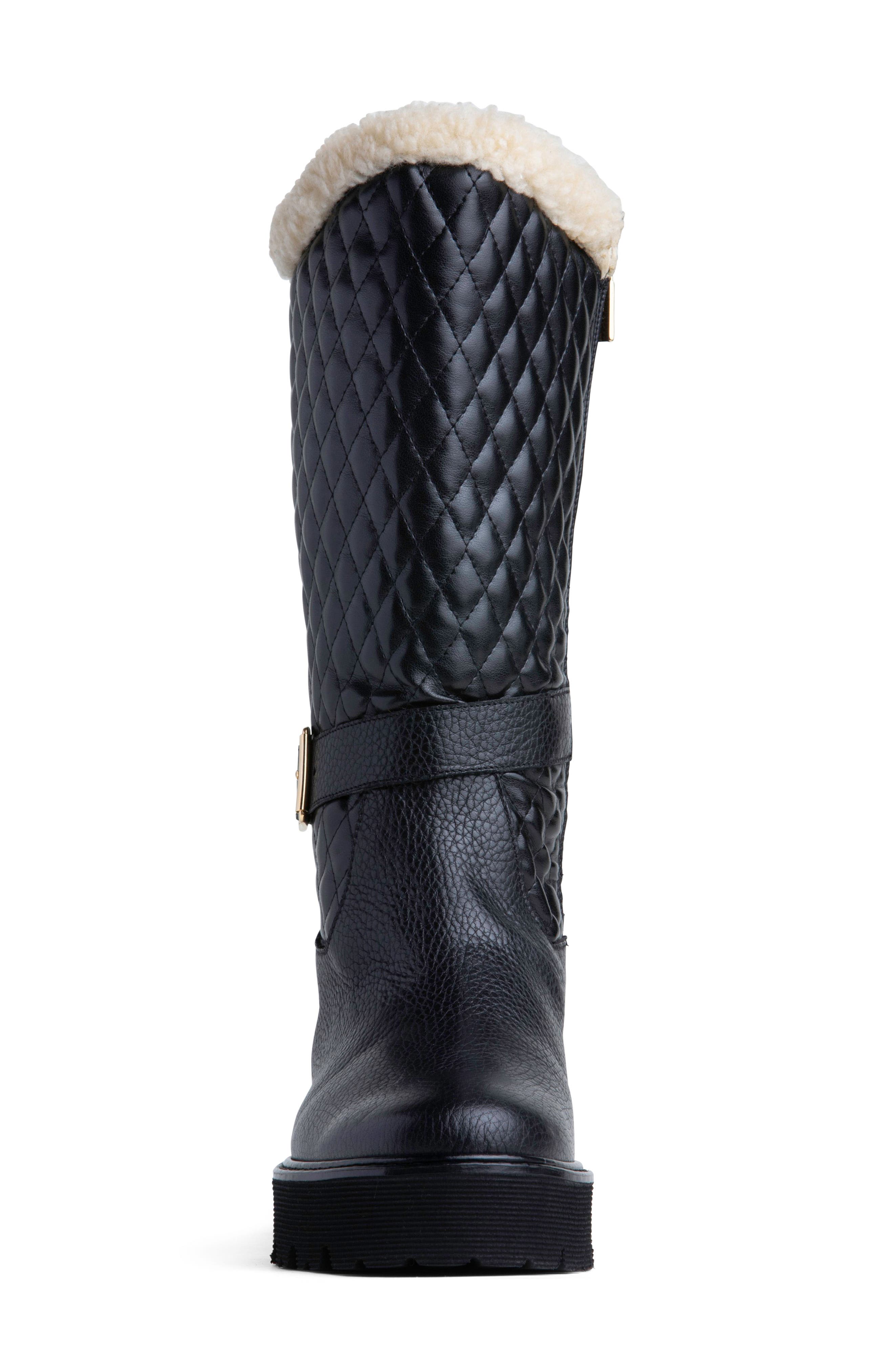 BEAUTIISOLES Tulsa Faux Fur Lined Winter Boot, Alternate, color, Black