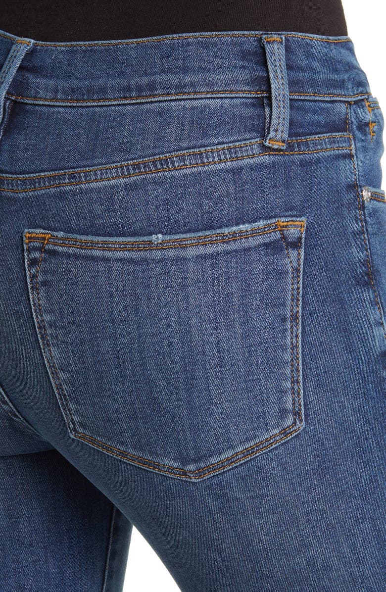 FRAME Le High Raw Hem Ankle Straight Leg Jeans, Alternate, color, 