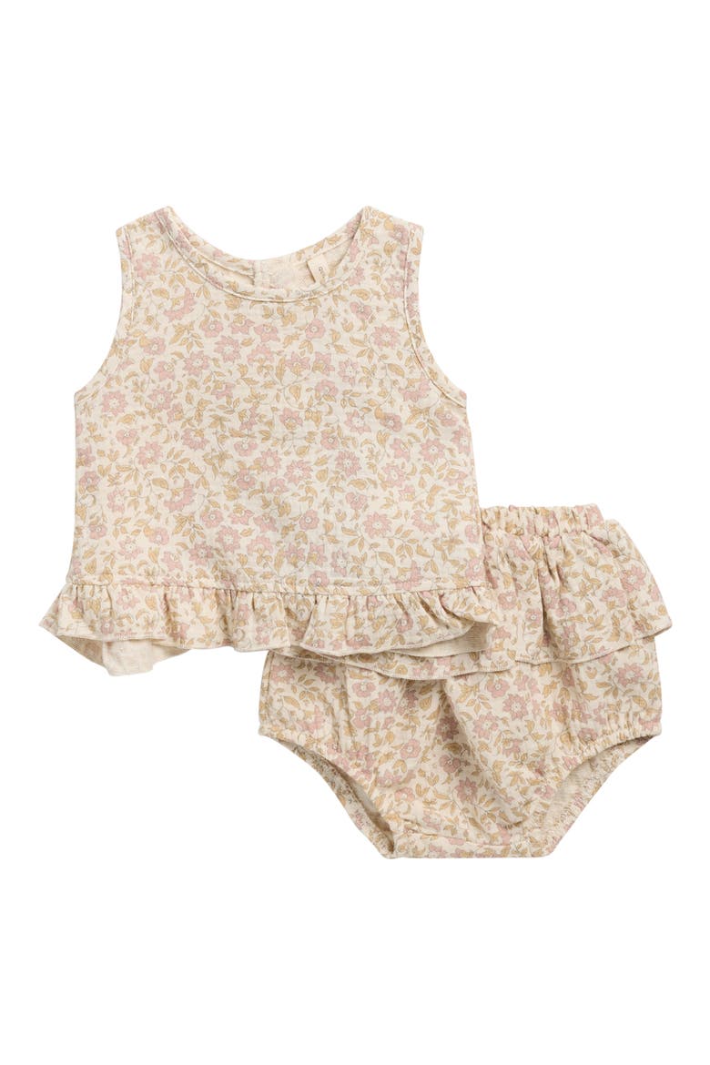 Ruffle Tulip Tank & Bloomers Set, Main, color, NATURAL