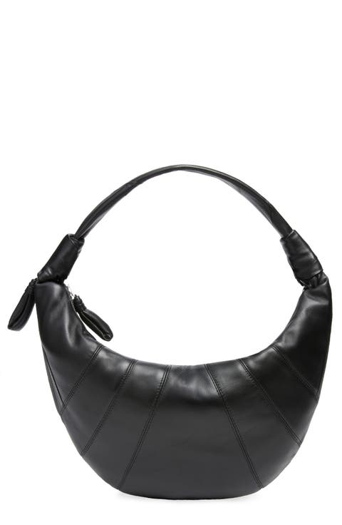 Fortune Croissant Leather Shoulder Bag