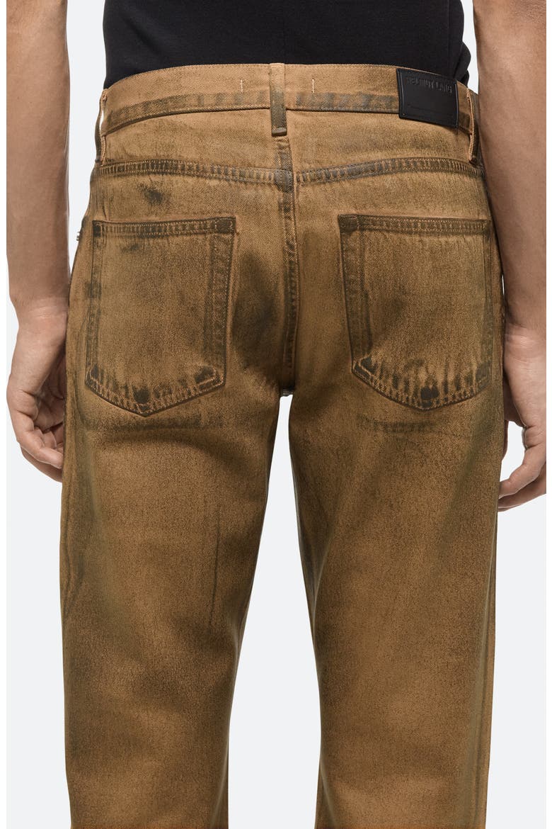 Worker Organic Cotton Straight Leg Jeans, Alternate, color, WAXED OIL STAIN - 26W