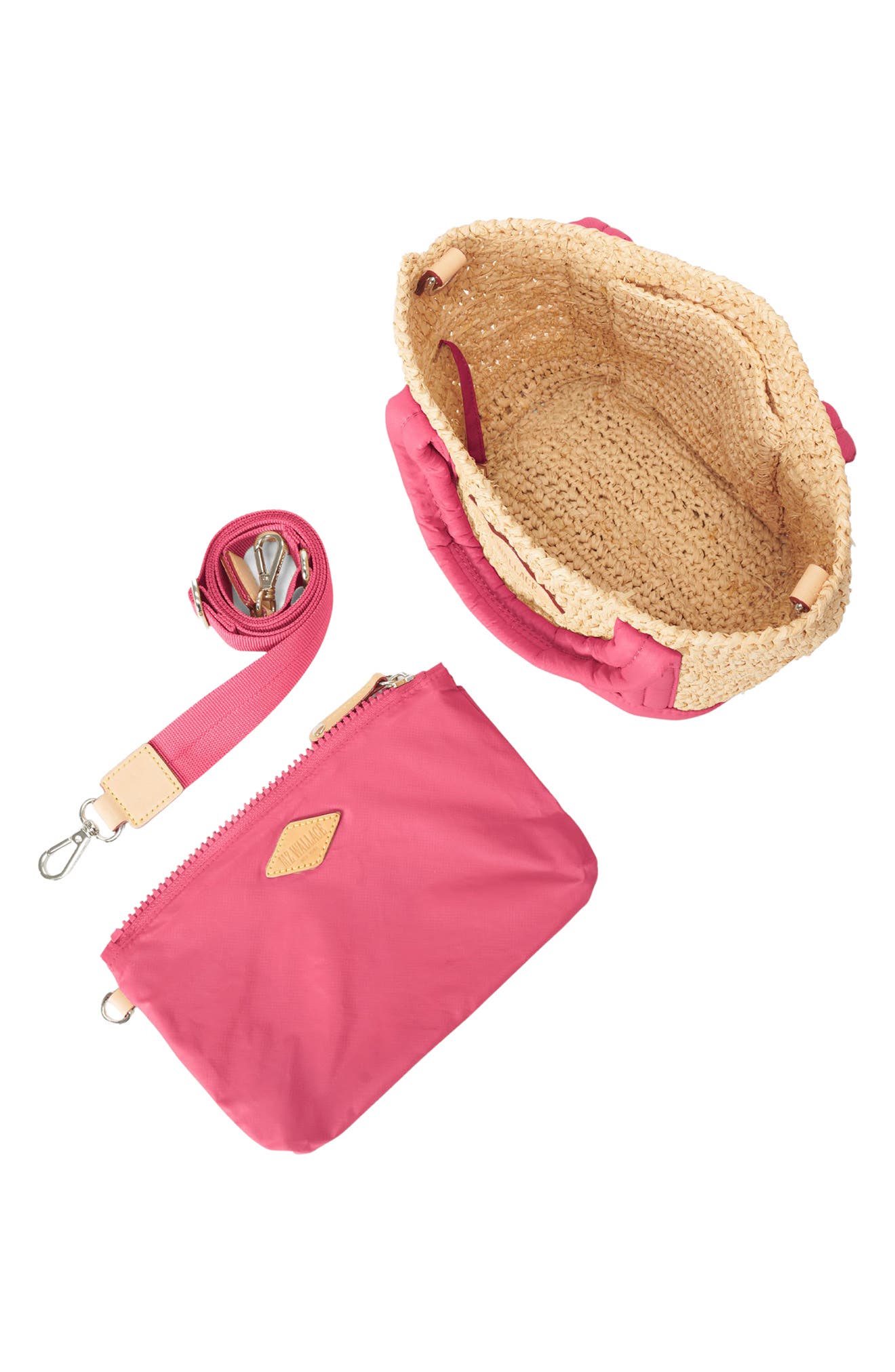 MZ Wallace Mini Raffia Tote, Alternate, color, 