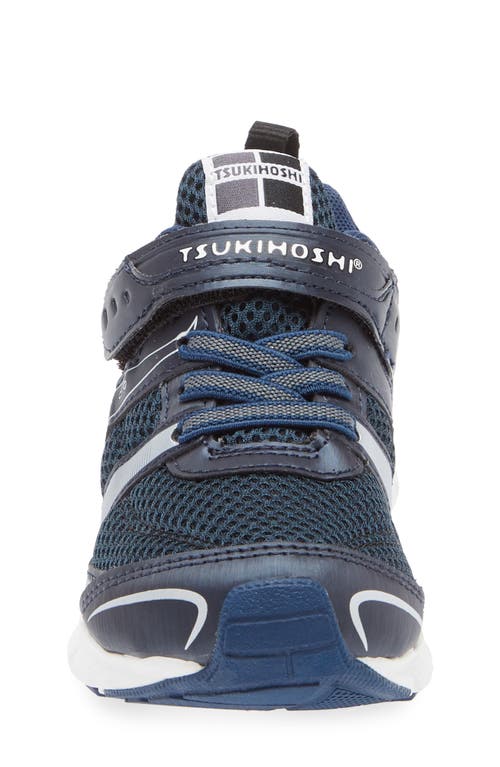 Tsukihoshi Velocity Washable Sneaker In Navy/silver