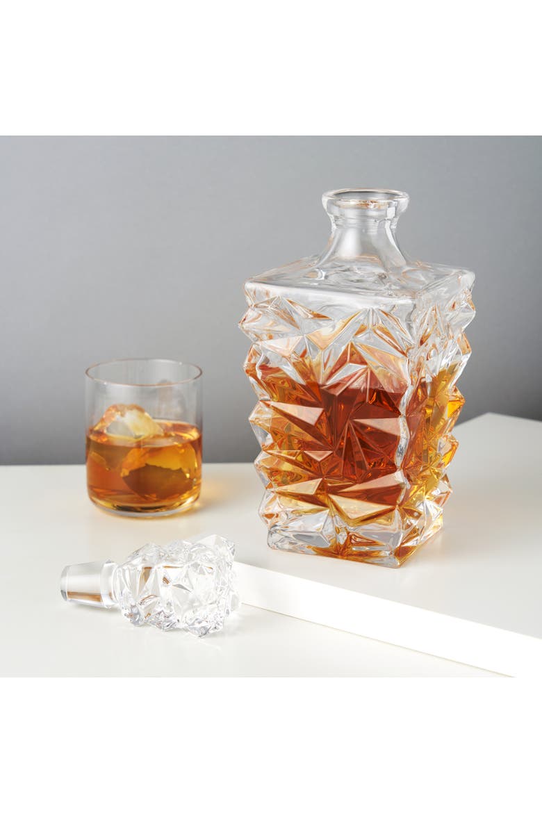 Prism Crystal Whiskey Decanter, Alternate, color, Clear