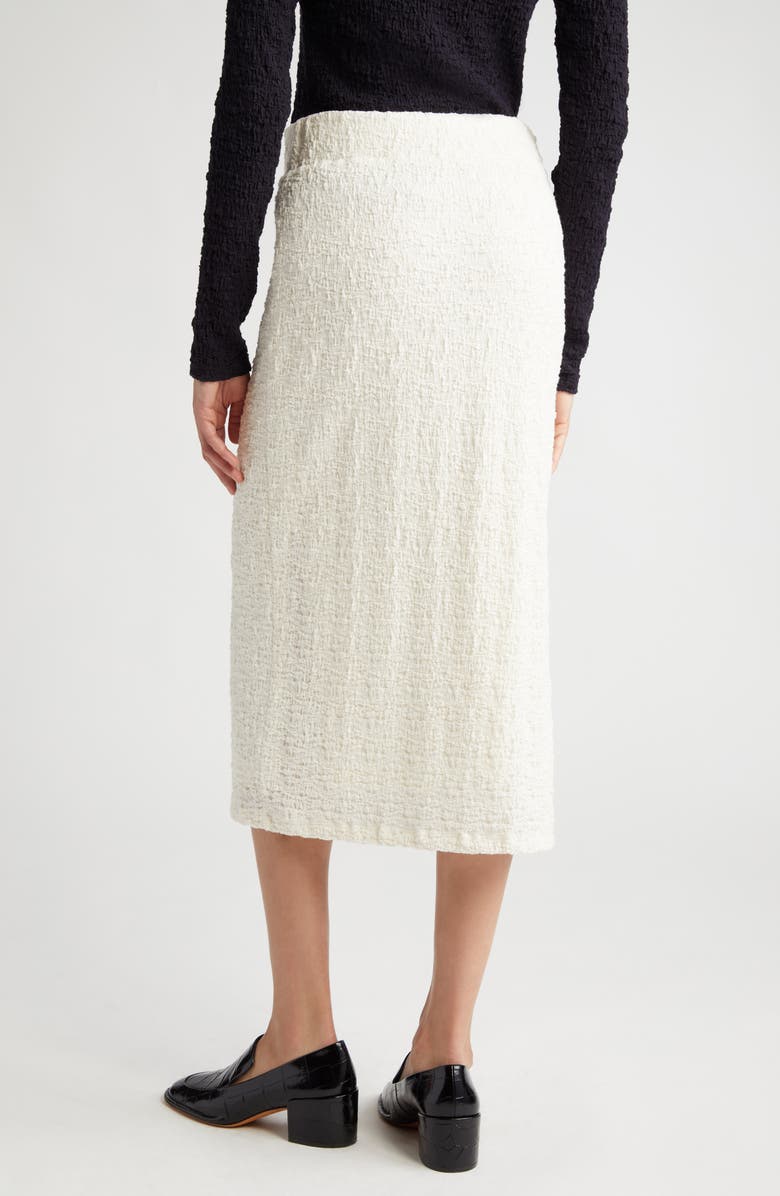 Vince Smocked Cotton Blend Midi Skirt, Alternate, color,