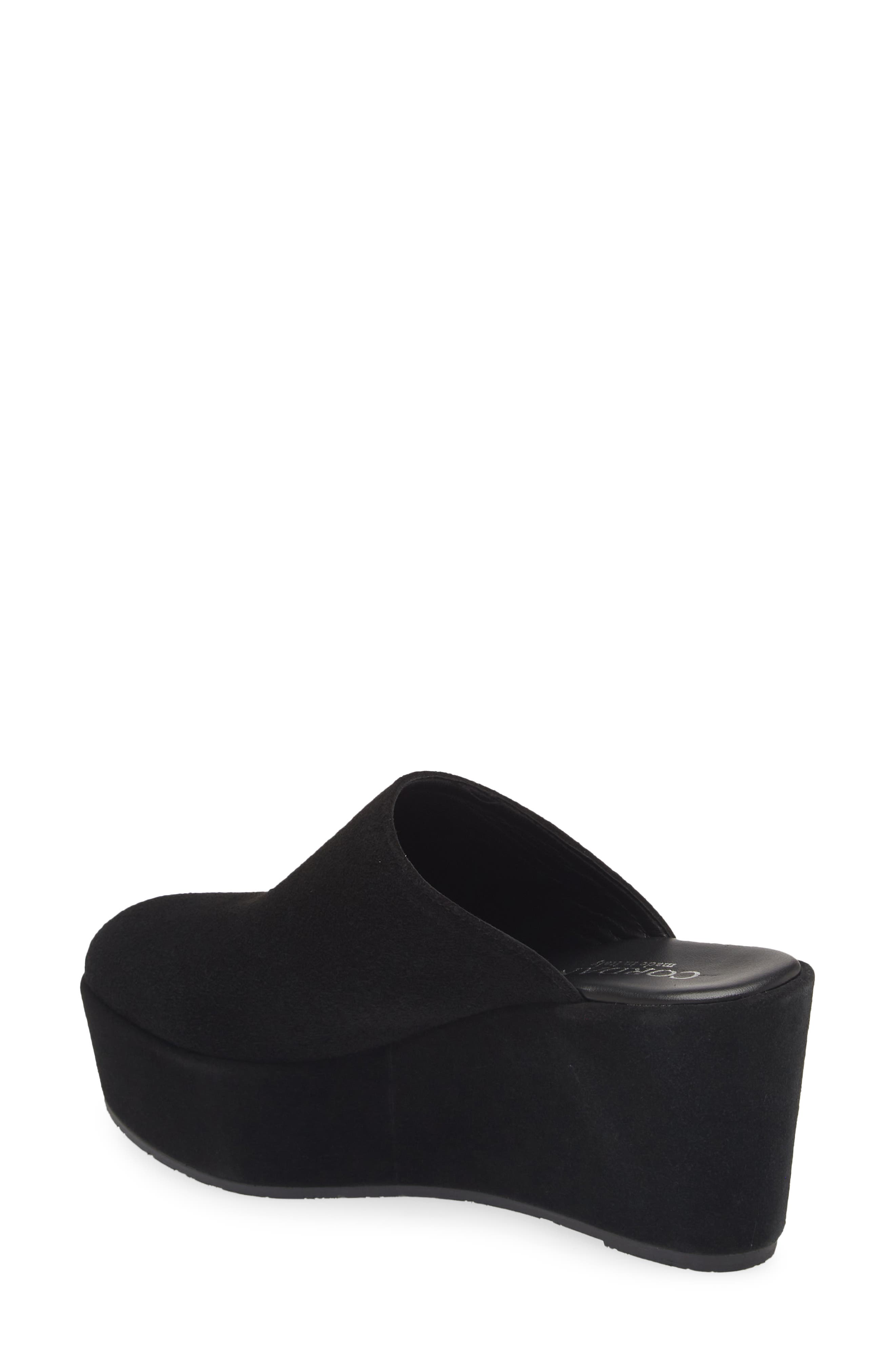 Cordani Jules Platform Mule, Alternate, color, Black Suede