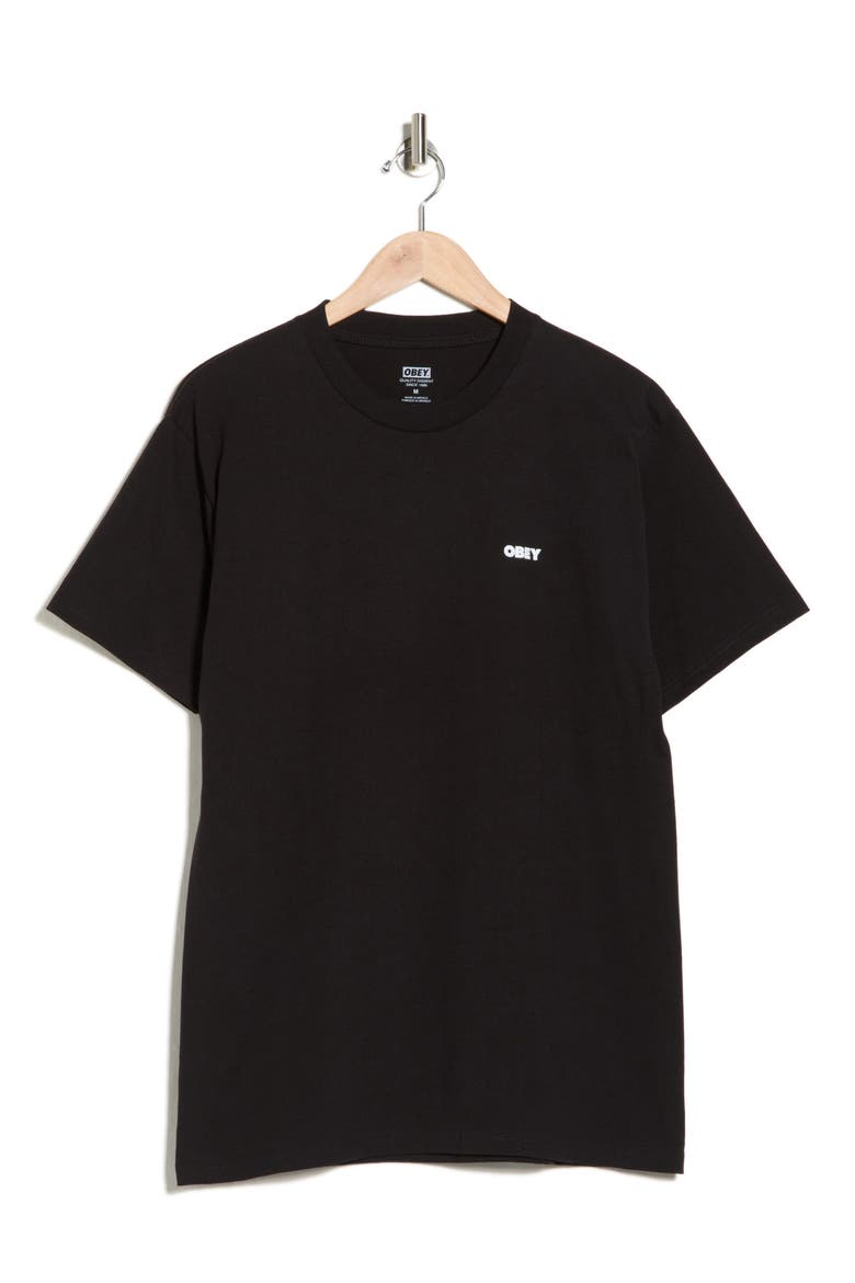 Icon Stencil Flame Graphic T-Shirt, Alternate, color, BLACK