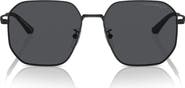 Emporio Armani 57mm Pilot Sunglasses