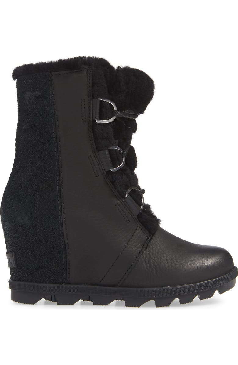 SOREL Joan of Arctic II Lux Wedge Genuine Shearling Bootie, Alternate, color,
