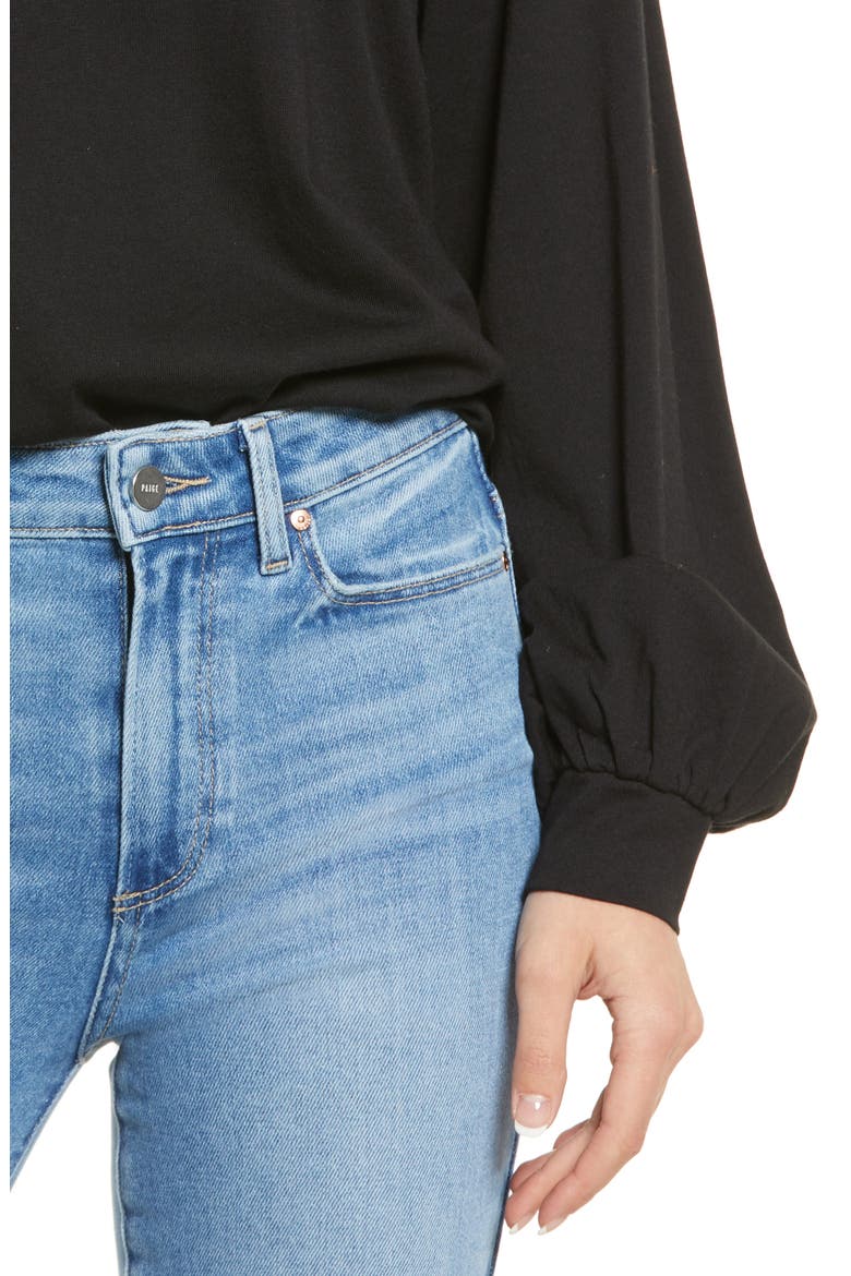 Blouson Sleeve Knit Top, Alternate, color, BLACK