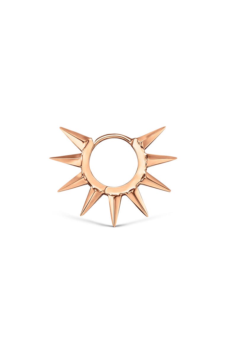 MARIA TASH Mohawk Spike Hoop Earring, Alternate, color, Rose Gold