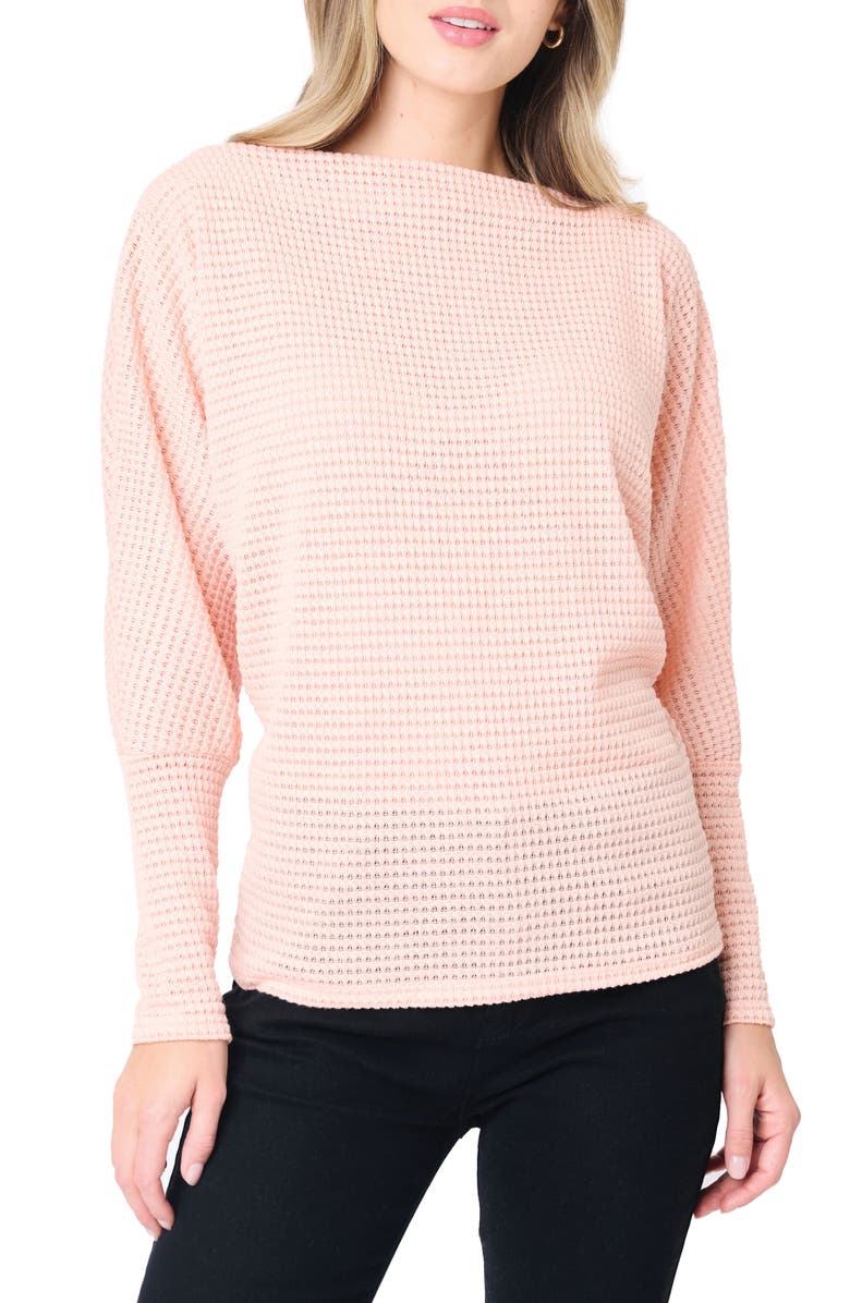 GIBSONLOOK Open Stitch Off the Shoulder Sweater, Main, color,