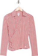 NIC+ZOE Geo Circles Knit Wrap Top
