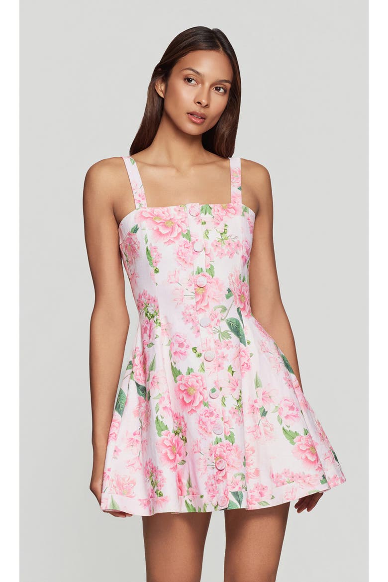 Whitney Floral Linen Dress, Main, color, Pink Petal Dream
