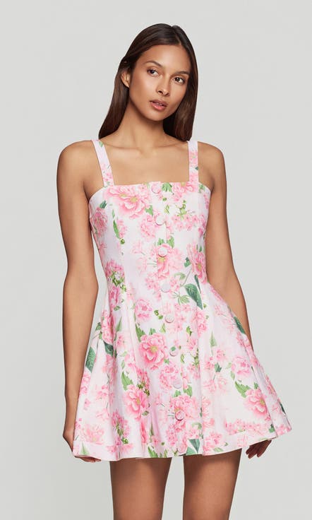 Whitney Floral Linen Dress