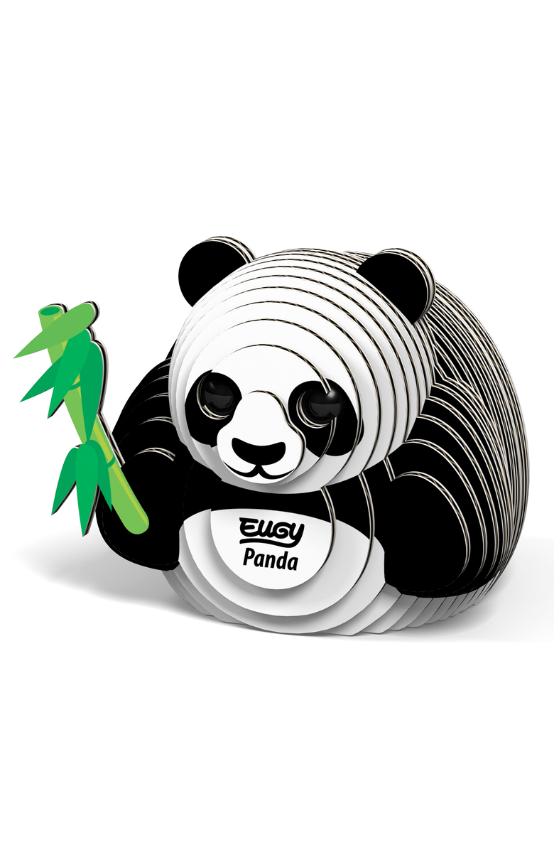 Eugy Puzzles Panda 3D Puzzle, Alternate, color, NO COLOR