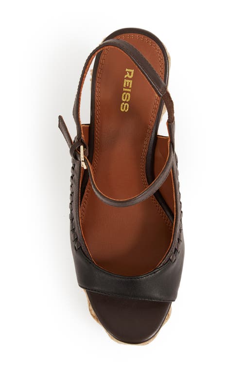 Reiss Camila Slingback Platform Sandal In Black
