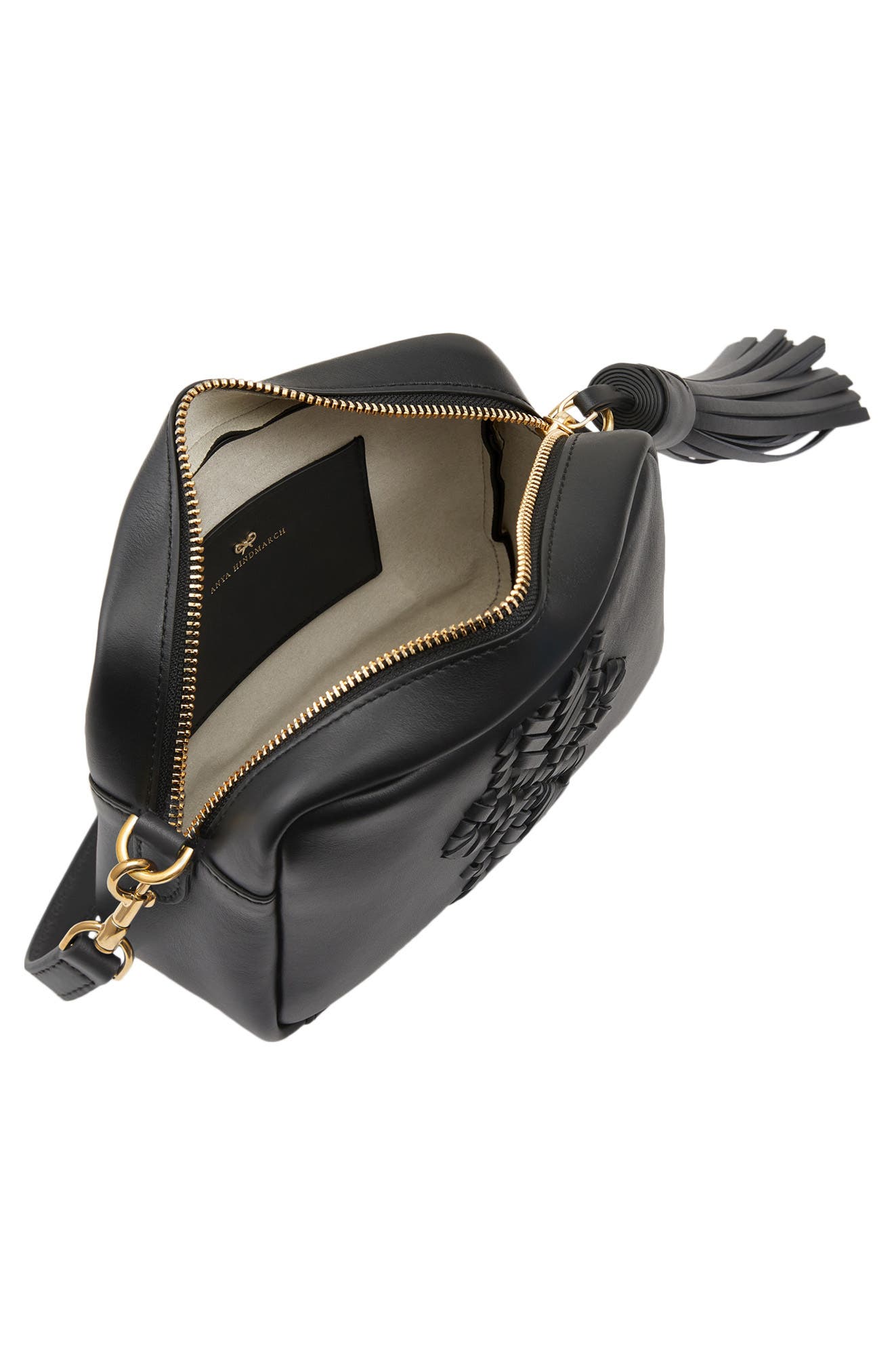 Anya Hindmarch The Neeson Tassel Leather Crossbody, Alternate, color, 