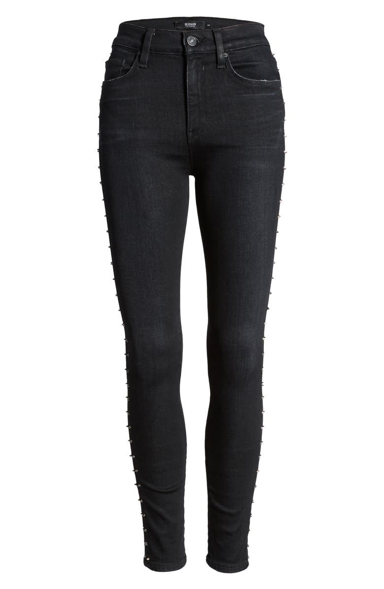 Hudson Jeans Barbara High Waist Ankle Super Skinny Jeans, Alternate, color, 