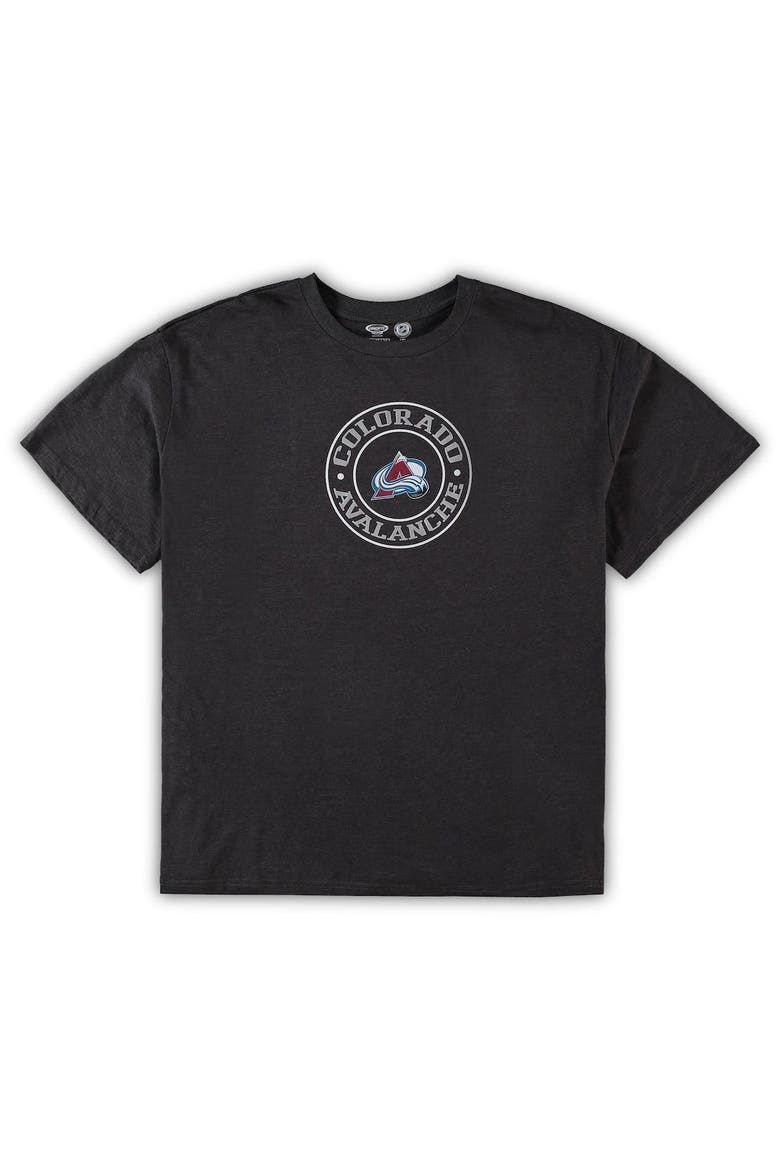 Men's Concepts Sport Burgundy/Heathered Charcoal Colorado Avalanche Big & Tall T-Shirt & Shorts Sleep Set, Alternate, color, Burgundy