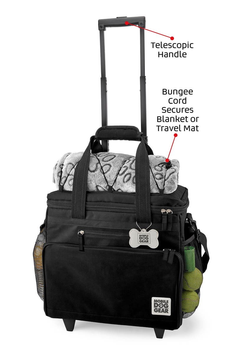 MOBILE DOG GEAR Week Away(R) Rolling Bag - Black, Alternate, color, 