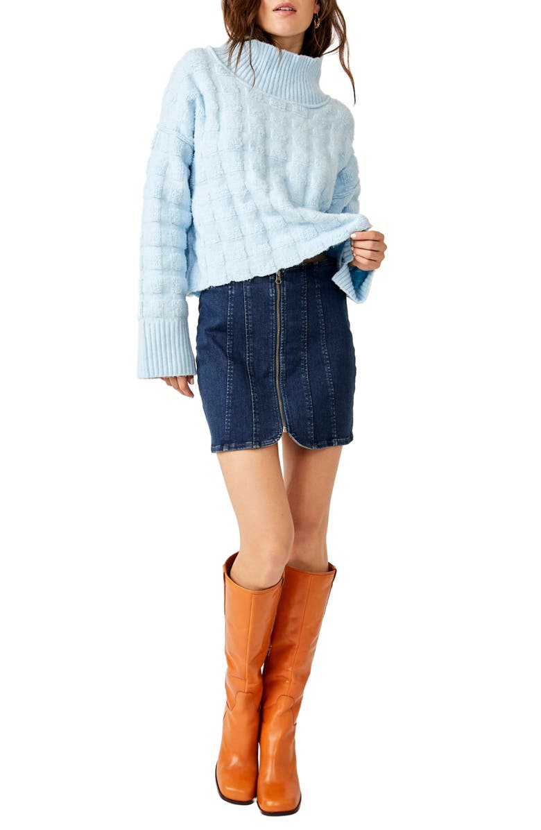 Free People Care Soul Searcher Mock Neck Sweater, Alternate, color, 