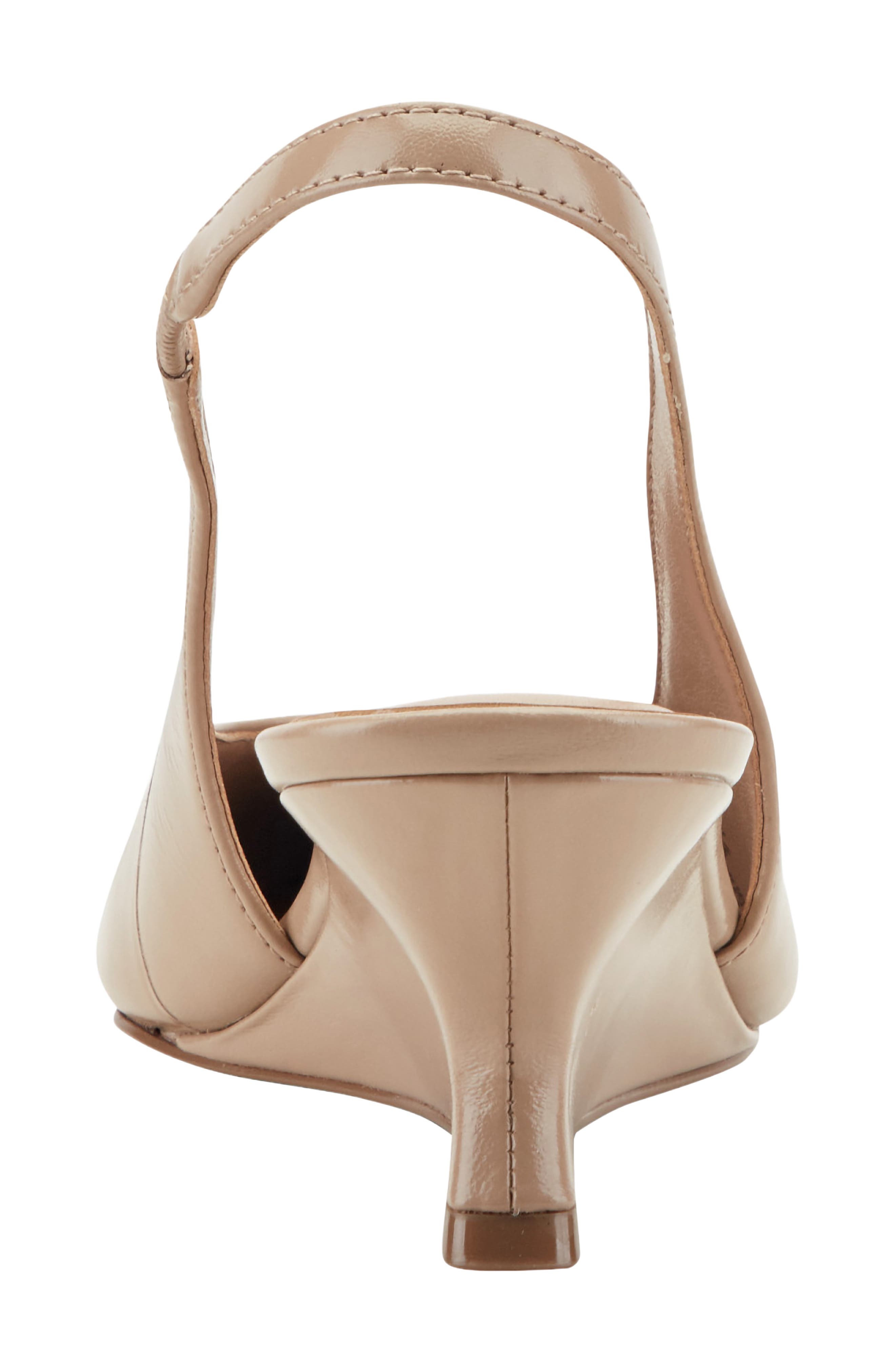 Taten Slingback Pointed Toe Wedge Pump, Alternate, color, MEDIUM NATURAL