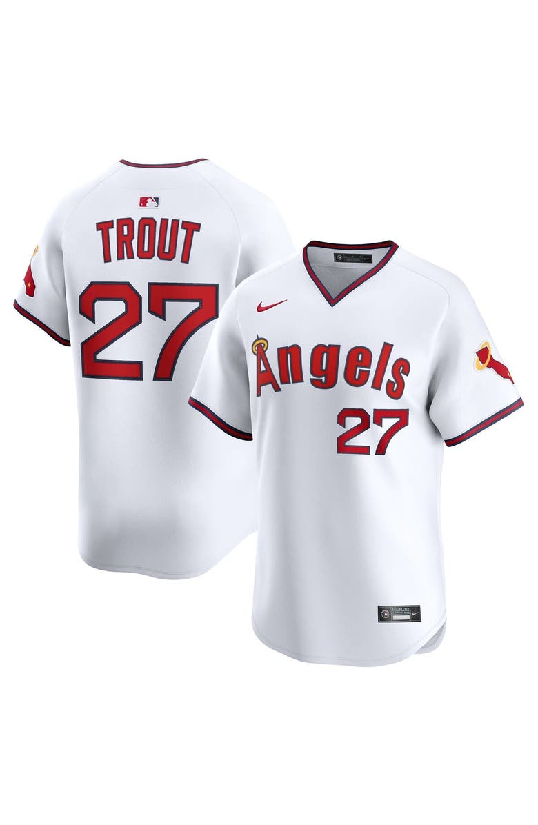 Nike Men's Nike Mike Trout White Los Angeles Angels Alternate Limited Jersey, Main, color, White