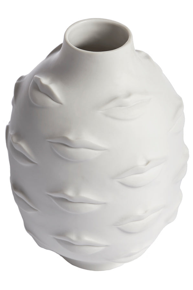 Gala Round Vase, Alternate, color, White