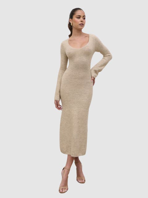 Clara Scoop Neck Knit Dress