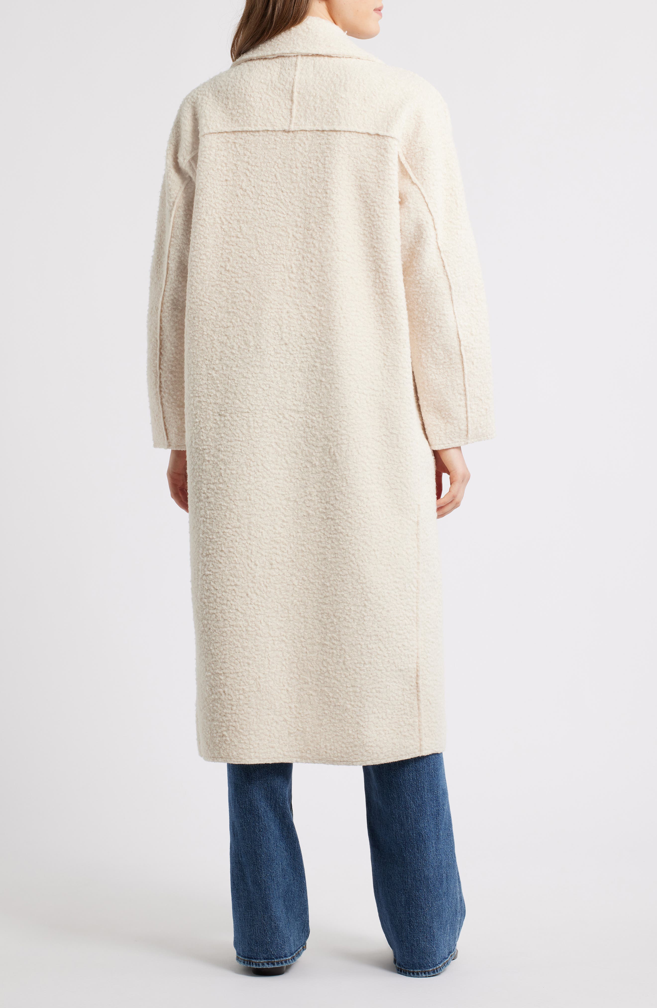 Colette Faux Shearling Longline Coat - image 2