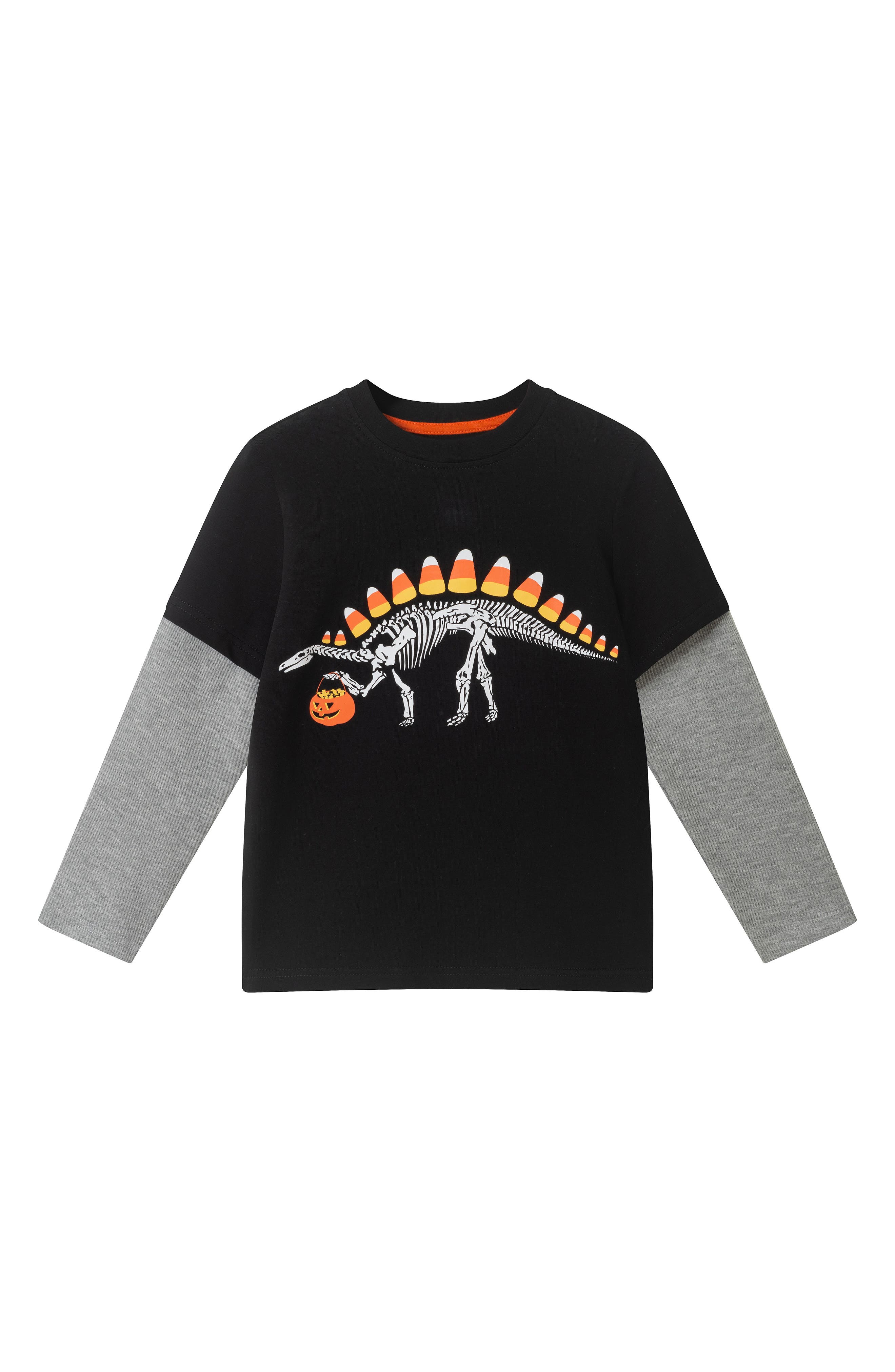 Andy & Evan Kids' Halloween Dino Long Sleeve Graphic T-Shirt
