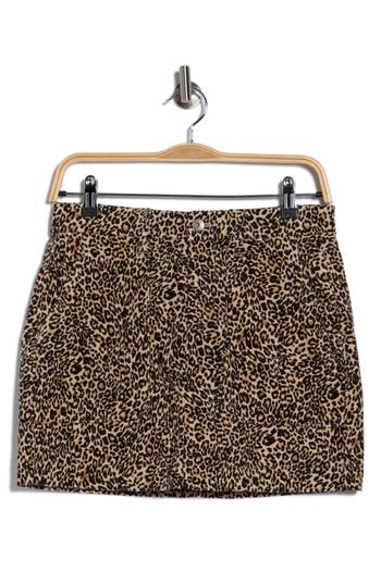 Sanctuary Gold Coast Stretch Corduroy Miniskirt In Brown