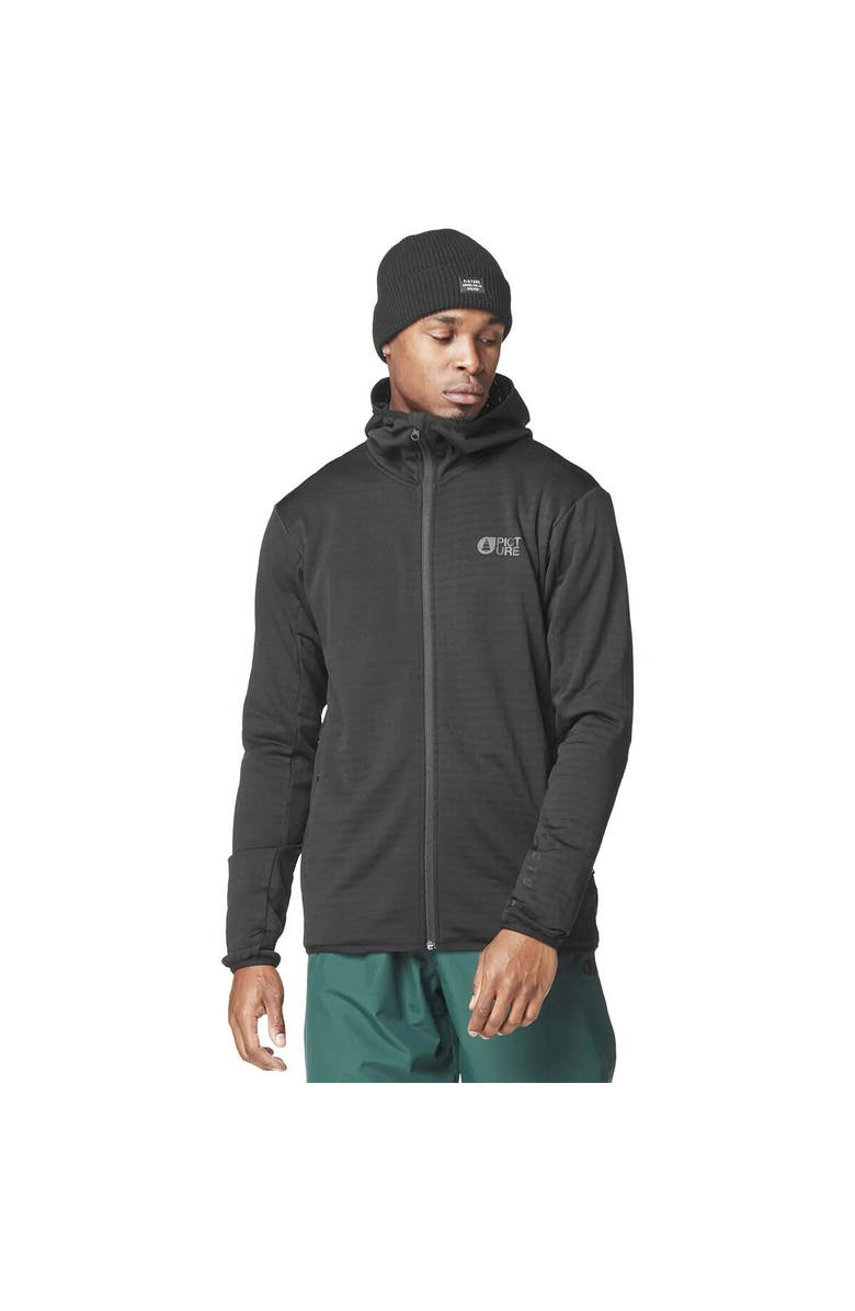 Picture Organic Bake Grid Full-Zip Hooded Fleece - Men's, Main, color, Black