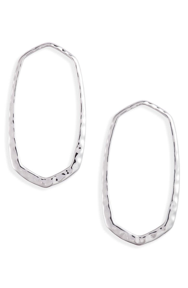 Kendra Scott Zorte Open Hexagon Earrings, Main, color,