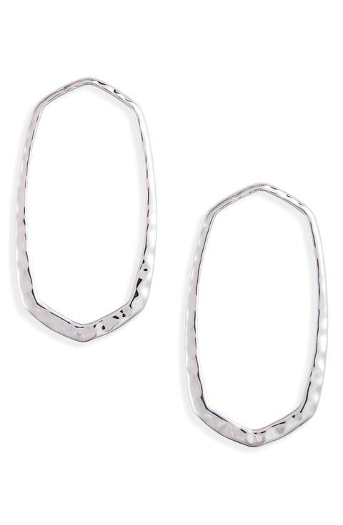 Zorte Open Hexagon Earrings