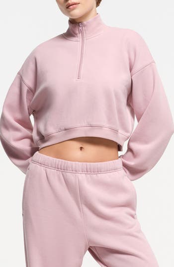 Skims ハートプリント スリム ジップアップ トップス Skims Soft Lounge Zip-Up Hoodie - Cloud Candy Heart Print