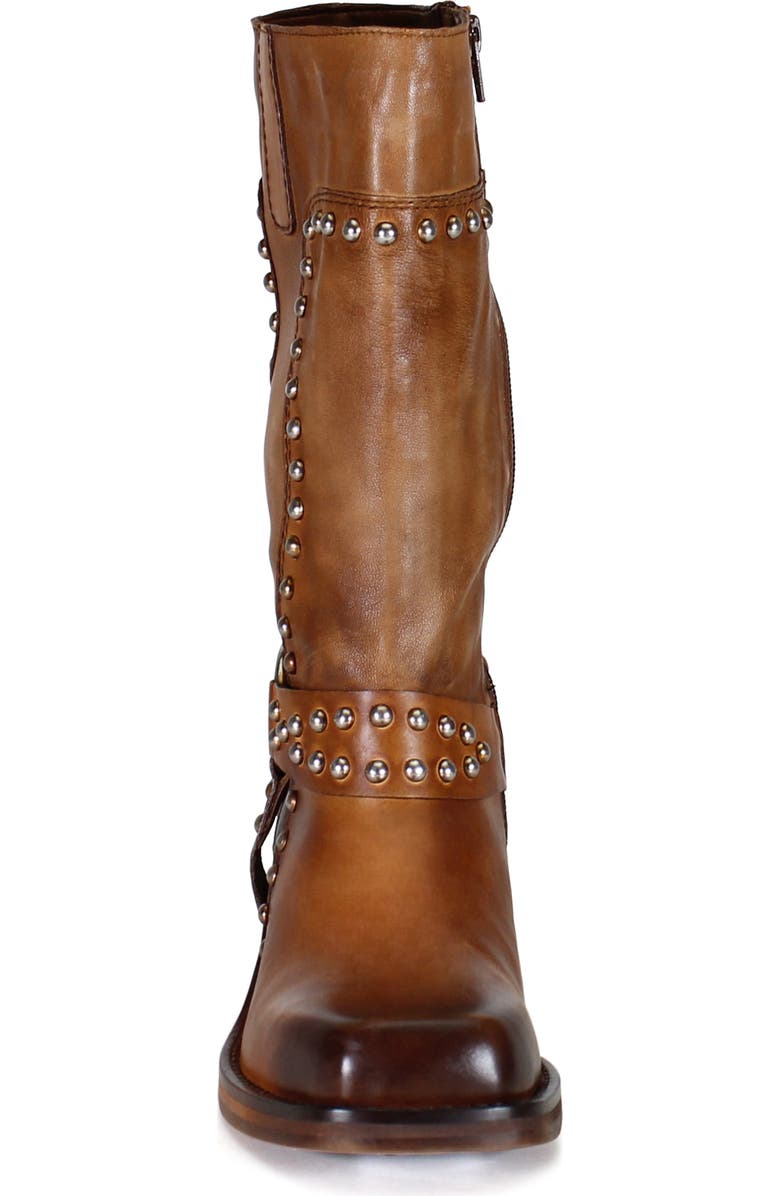 Diba True VAL UABLE Leather Mid Calf Studded Harness Boot, Alternate, color, Tan