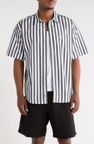 Carhartt Work In Progress Royce Stripe Short Sleeve Button-Up Shirt