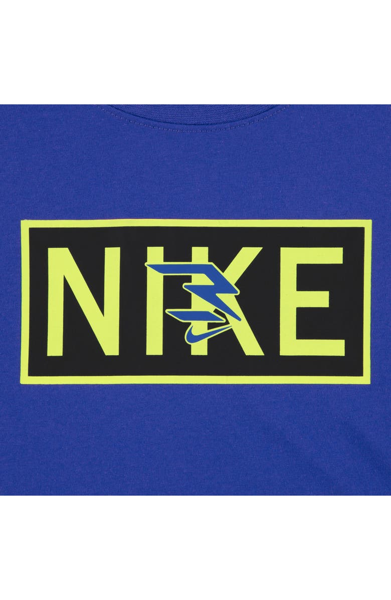 3 Brand Kids' Plate Logo Graphic T-Shirt & Shorts Set, Alternate, color, Game Royal