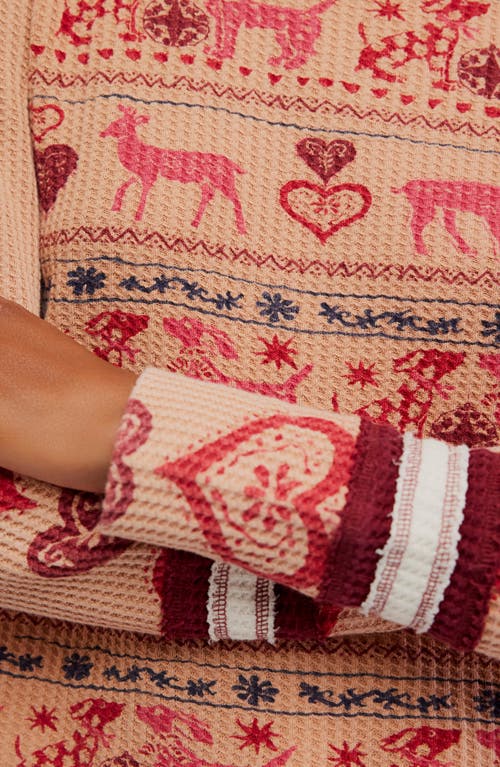 Free People Blissful Layering Long Sleeve T-shirt In Pink