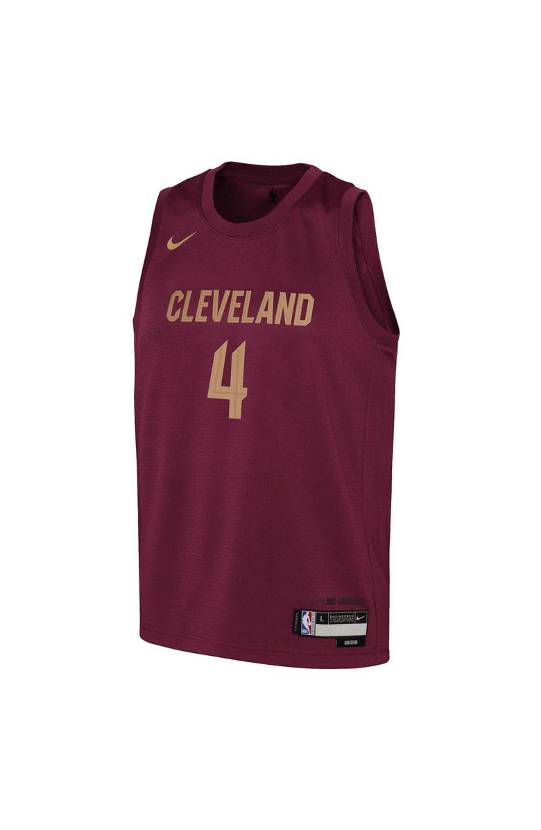 Nike Youth Nike Evan Mobley Wine Cleveland Cavaliers 2022/23 Swingman Jersey - Icon Edition, Alternate, color, 