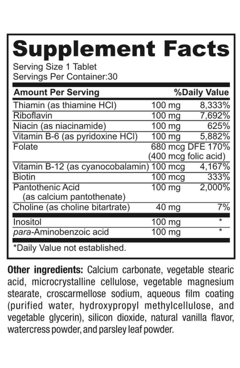 Swolverine B-Vitamin Complex, Alternate, color, NO COLOR