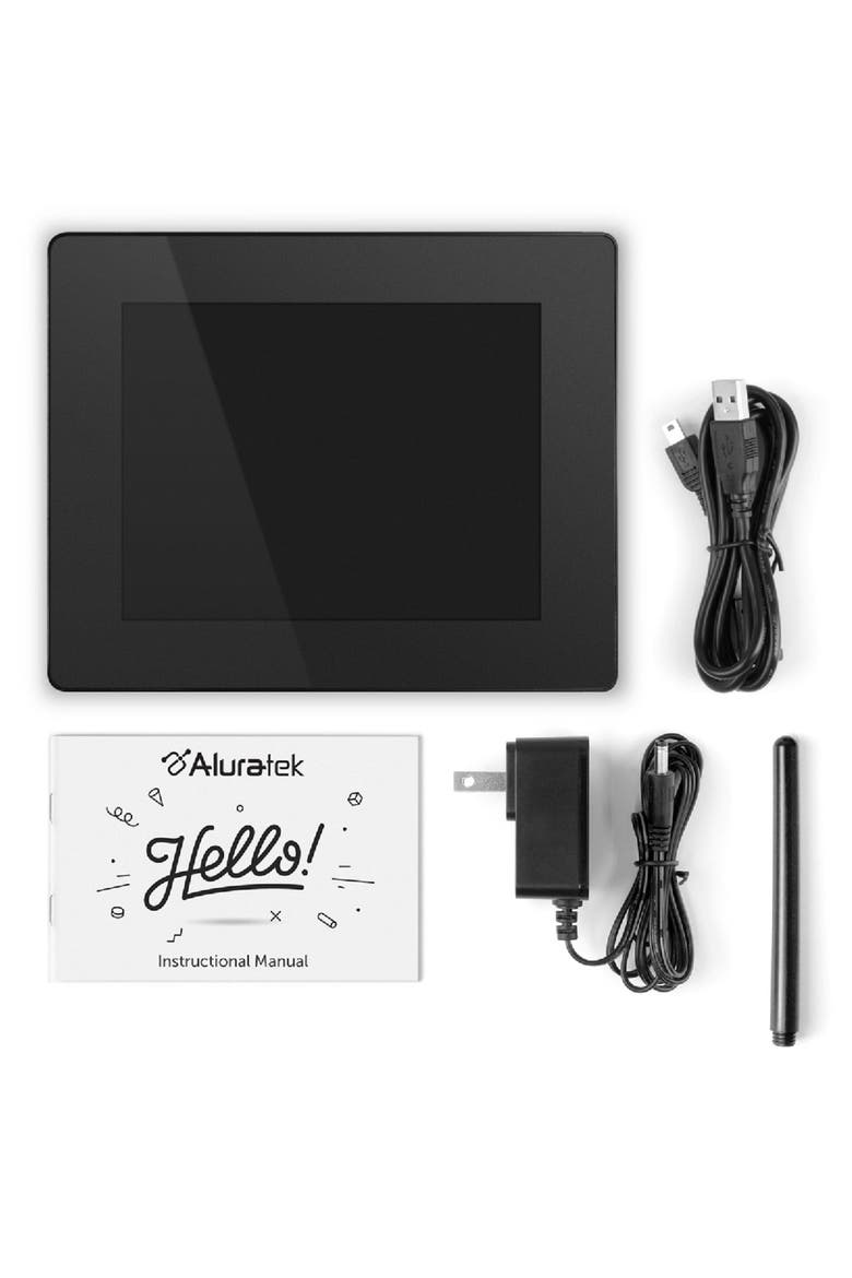 Wi-Fi Touchscreen Digital Photo Frame, Main, color, BLACK