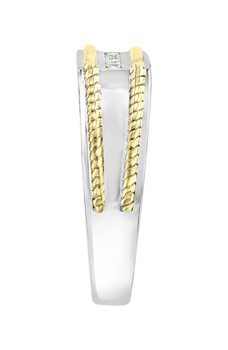 EFFY Men's Diamond Two-Tone Signet Ring, Alternate, color,