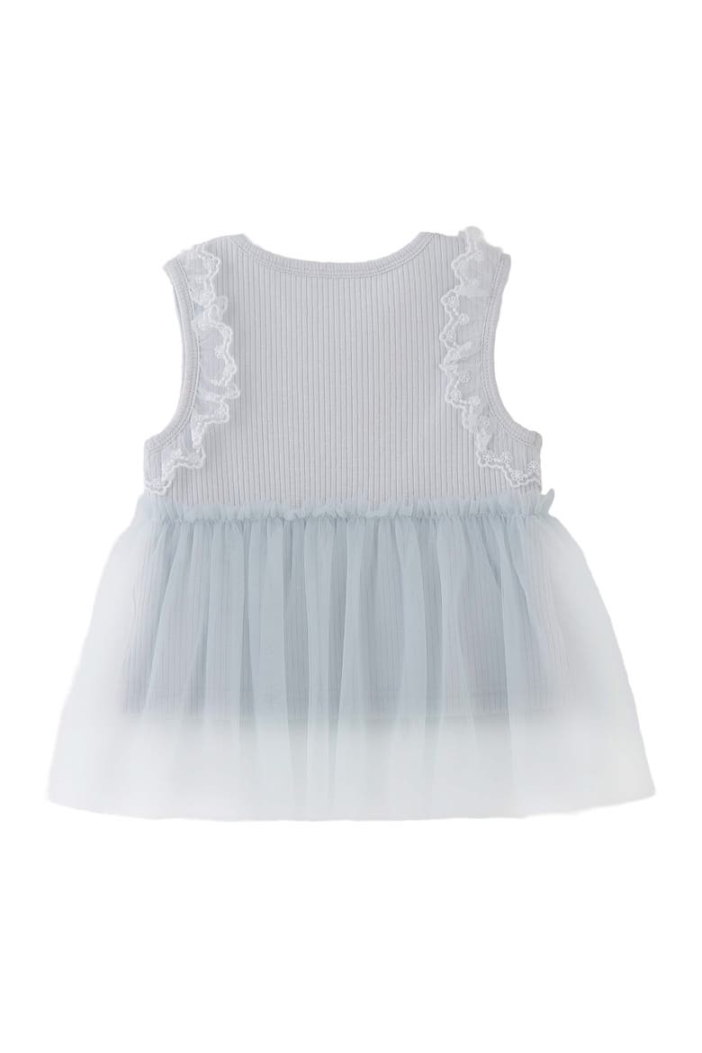 Lace Tulle Dress, Alternate, color, Blue