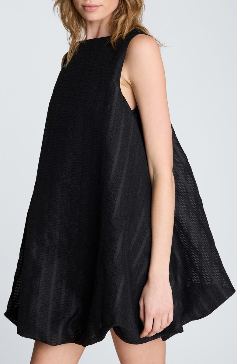 Kenneth Cole Bubble Hem Swing Minidress, Alternate, color, Black