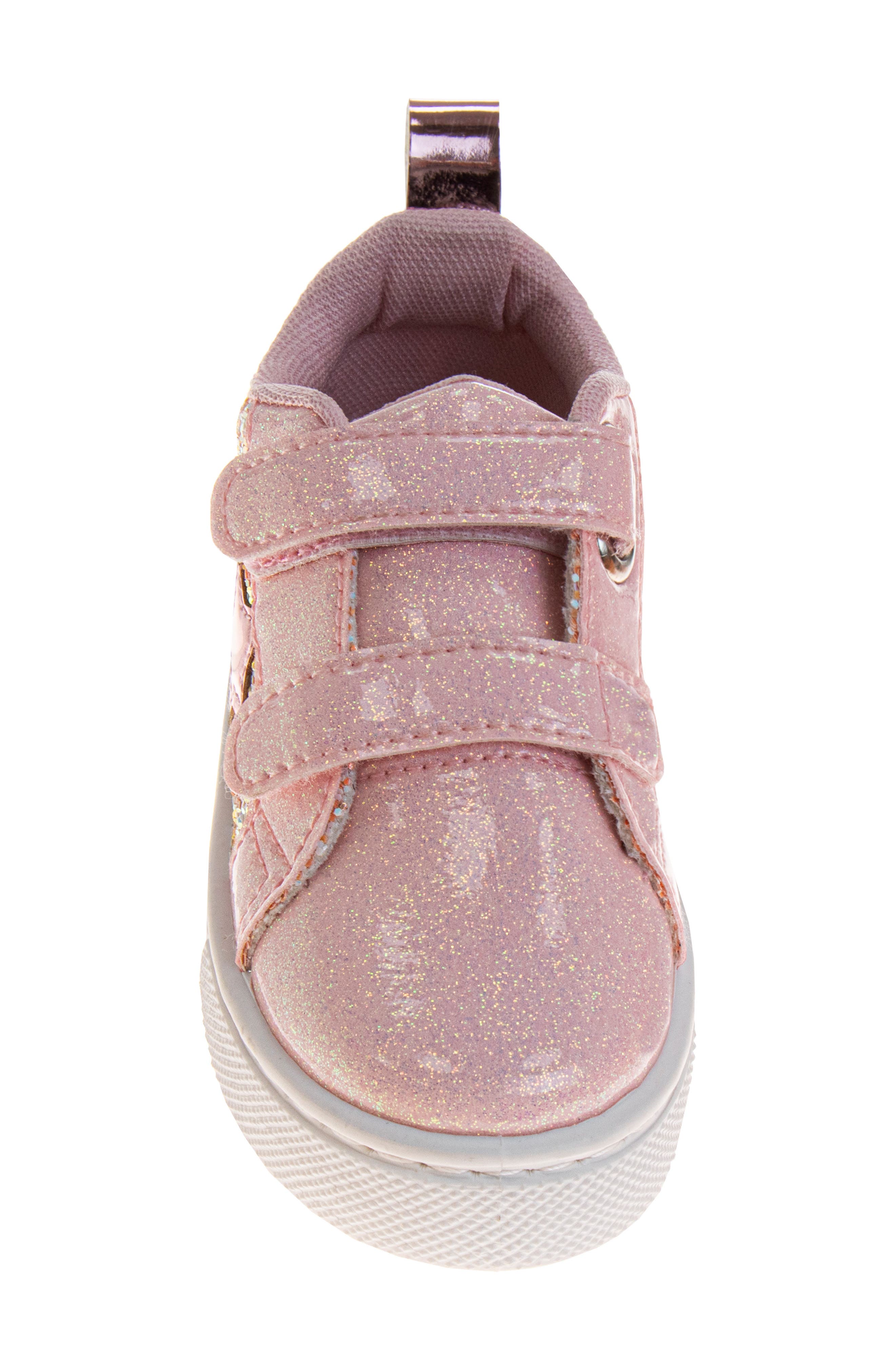 Kids' Glitter Star Low Top Sneaker, Alternate, color, PINK GLITTER