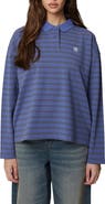 Good For Nothing Long Sleeve Striped Polo
